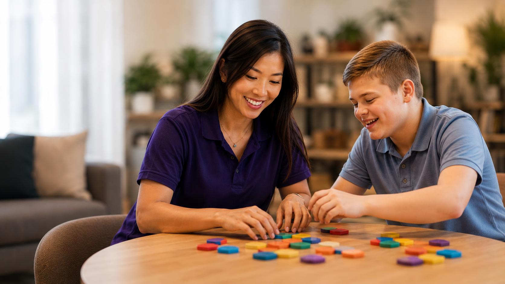 An Elyte Alliance support worker assisting a participant